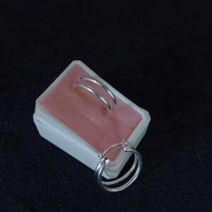 Arracada gruesa plata .925
