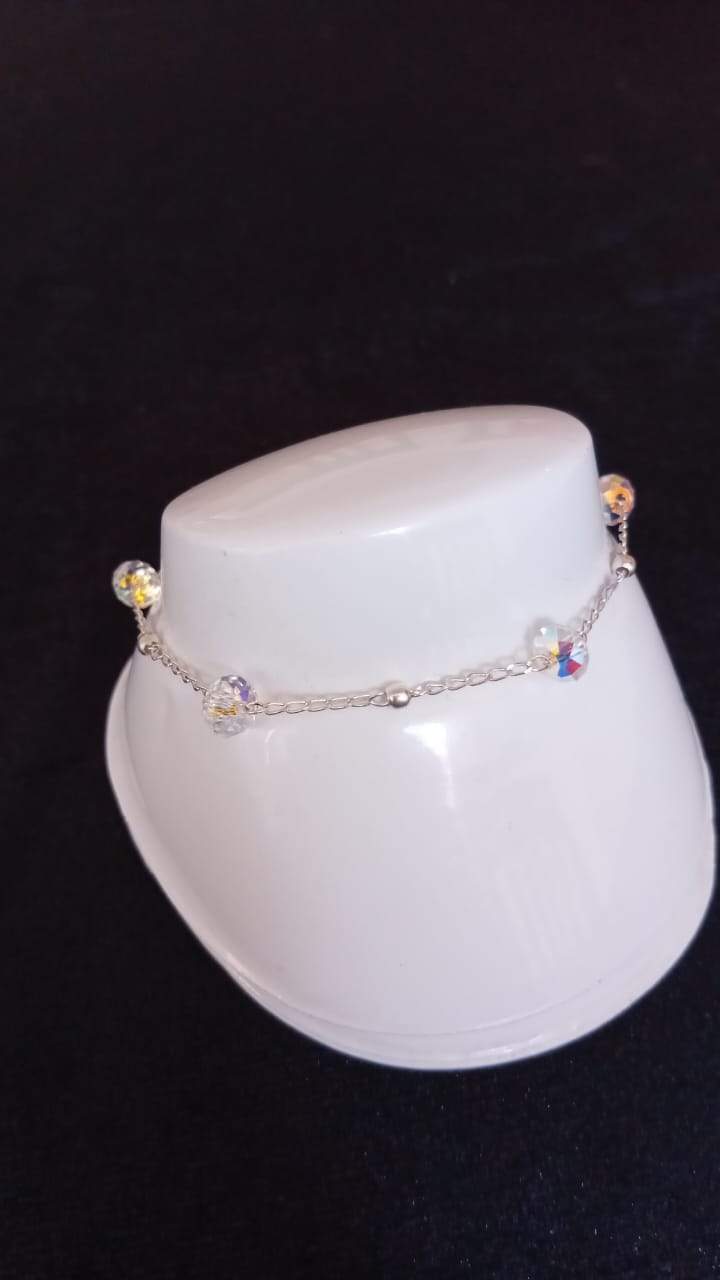 Pulsera zirconia plata .925