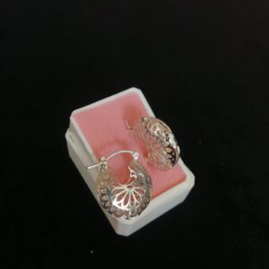 Arracada gruesa plata .925