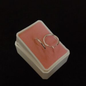 Arracada gruesa plata .925