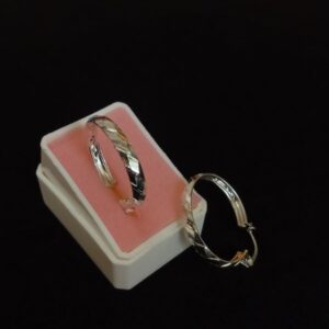 Arracada gruesa plata .925
