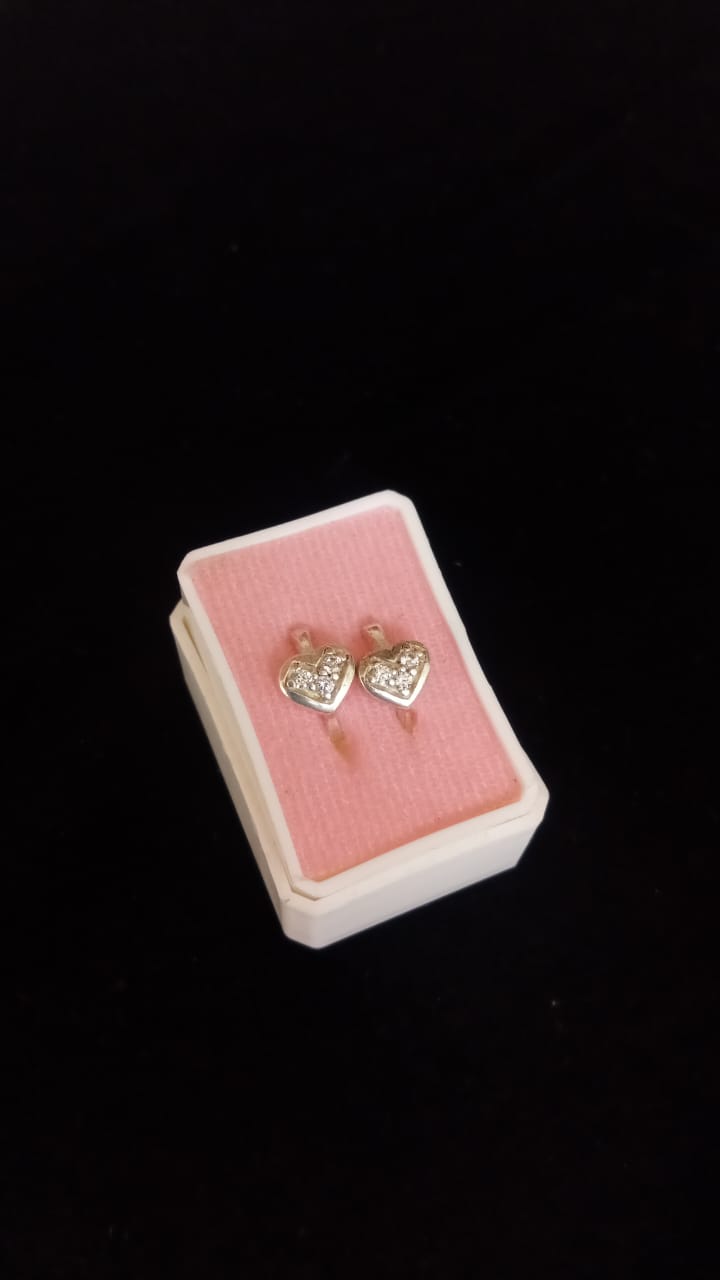 Arracada huggis plata .925