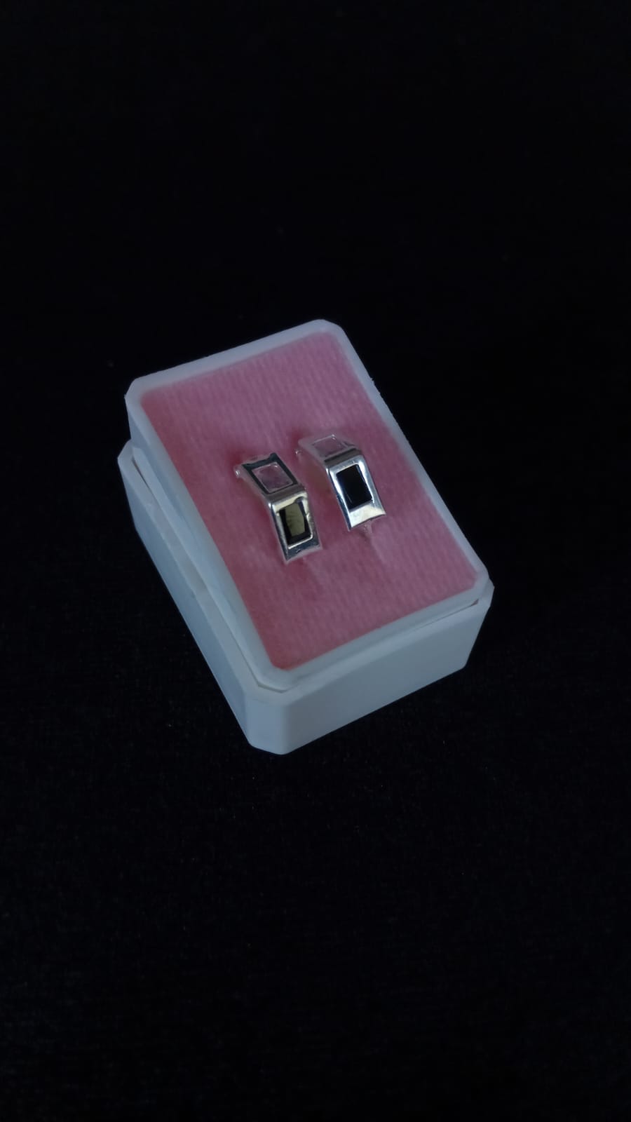 Arracada huggis plata .925