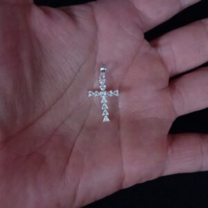 Cruz chica plata .925