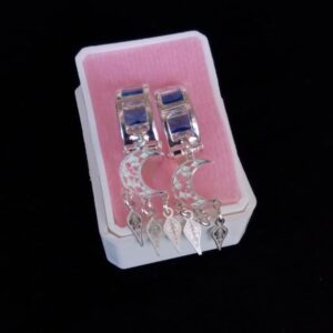 Arracada huggis plata .925