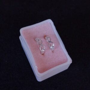 Arracada huggis plata .925