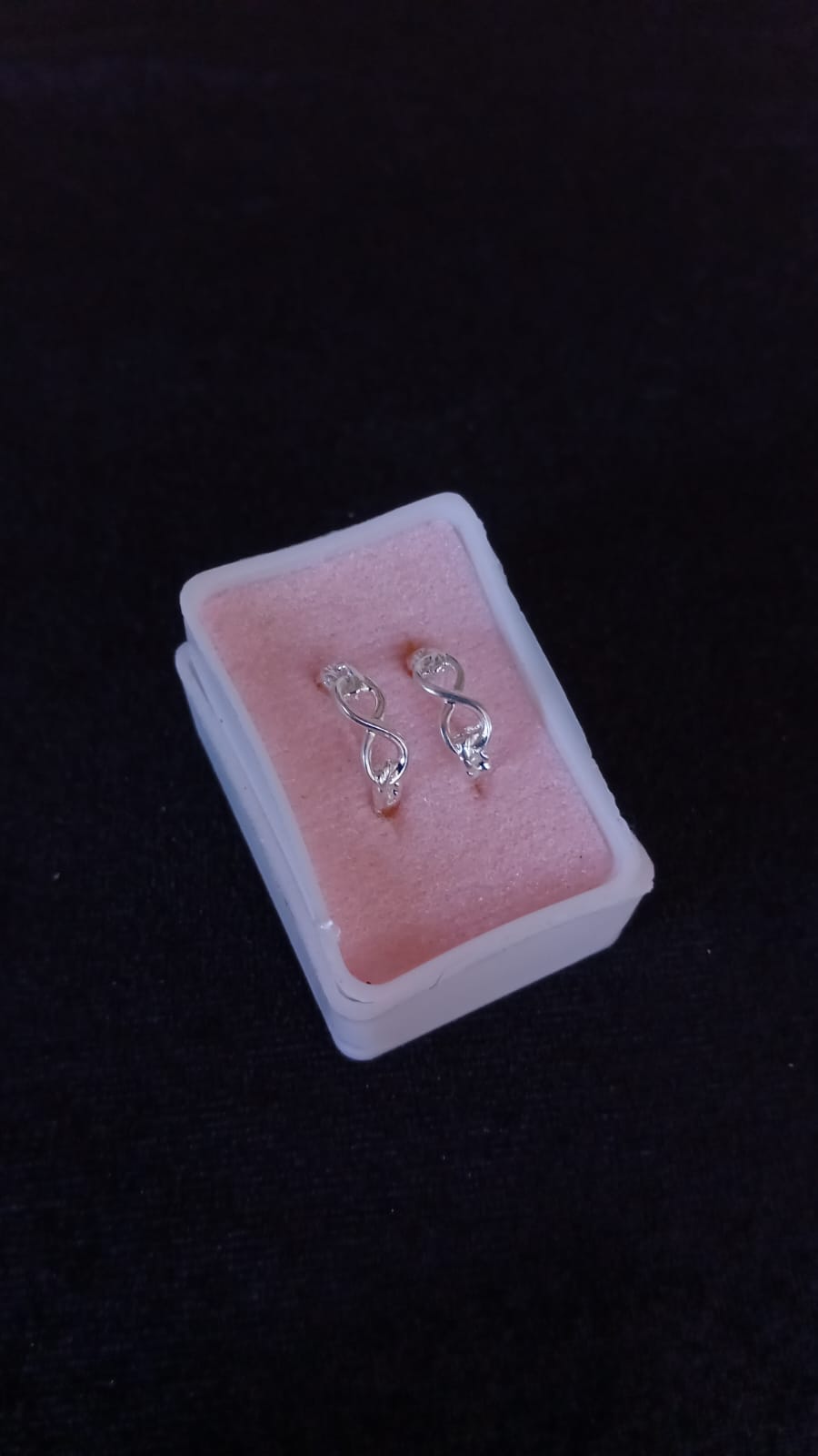 Arracada huggis plata .925