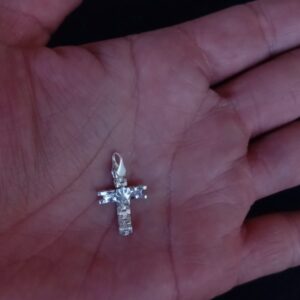 Cruz chica plata .925