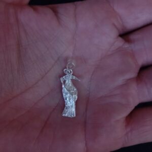 Dije santa muerte plata .925