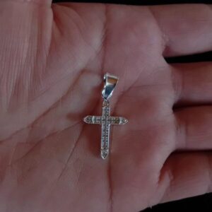 Cruz chica plata .925