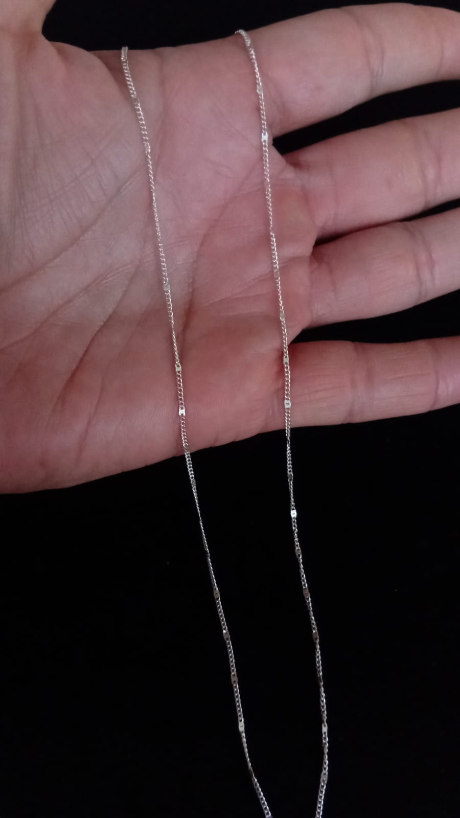 Cadena delgada plata .925