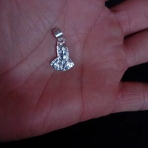 Medalla zirconia plata .925