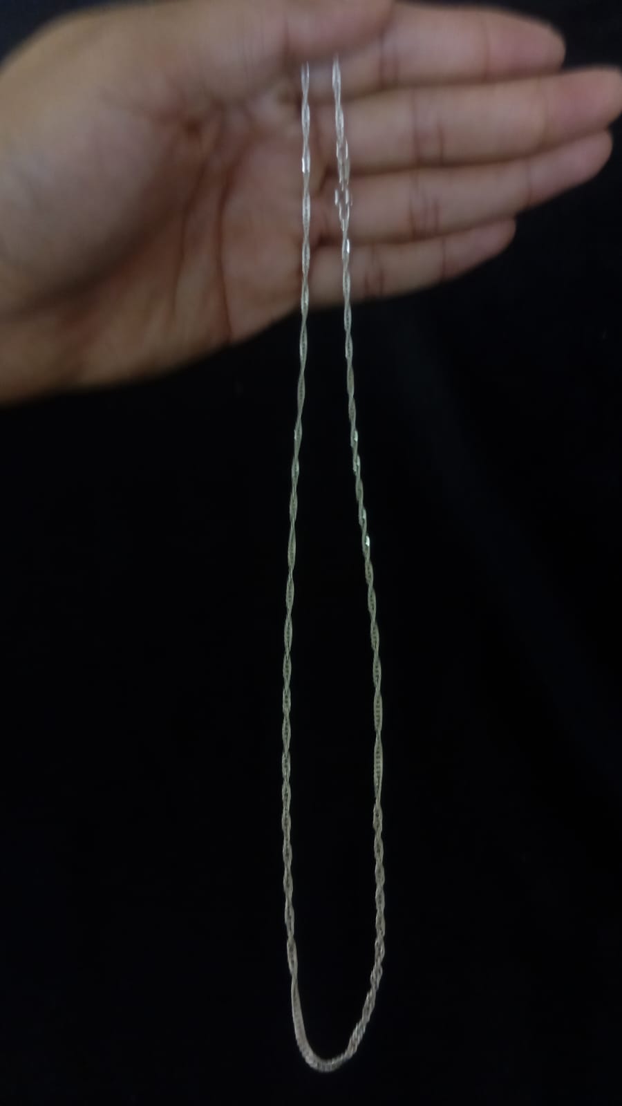 Cadena delgada plata .925