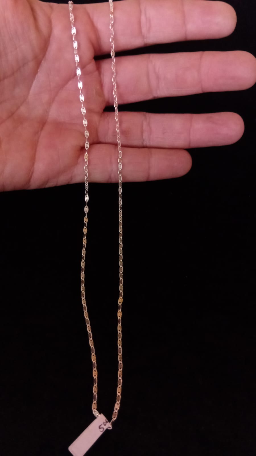 Cadena delgada plata .925