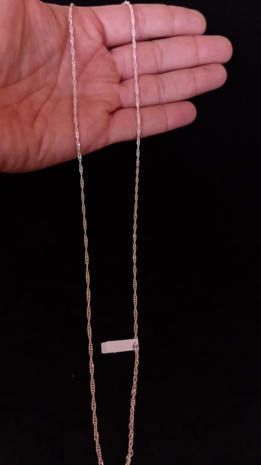 Cadena delgada plata .925