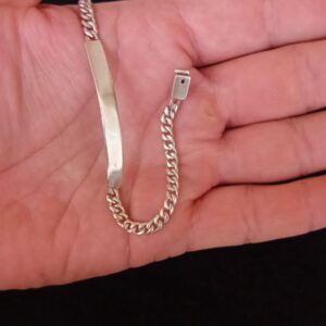 Esclava gruesa plata .925