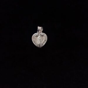 Medalla zirconia plata .925
