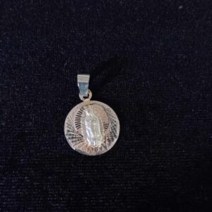 Medalla zirconia plata .925