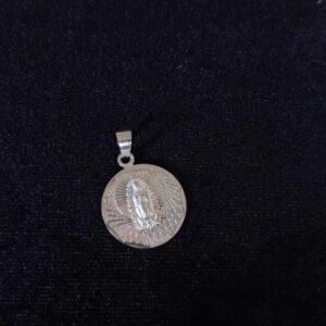 Medalla zirconia plata .925
