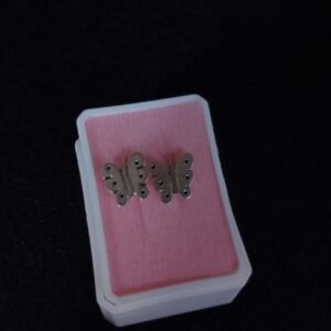 Arete poste mariposa plata .925