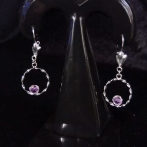 Arete largo plata .925