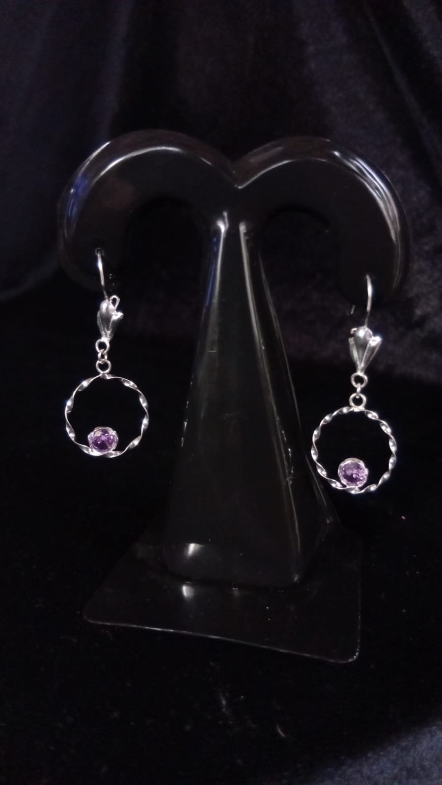 Arete largo plata .925