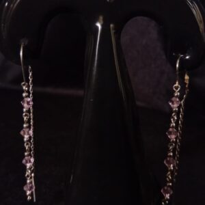 Arete largo plata .925