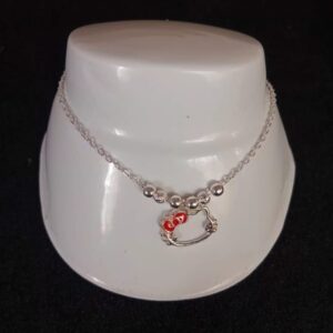 Pulsera delgada zirconia plata .925