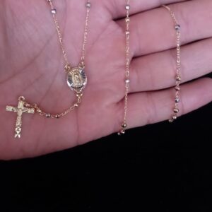 Rosario oro laminado