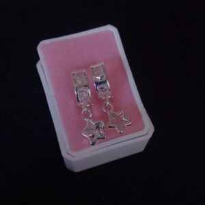Arracada huggis plata .925
