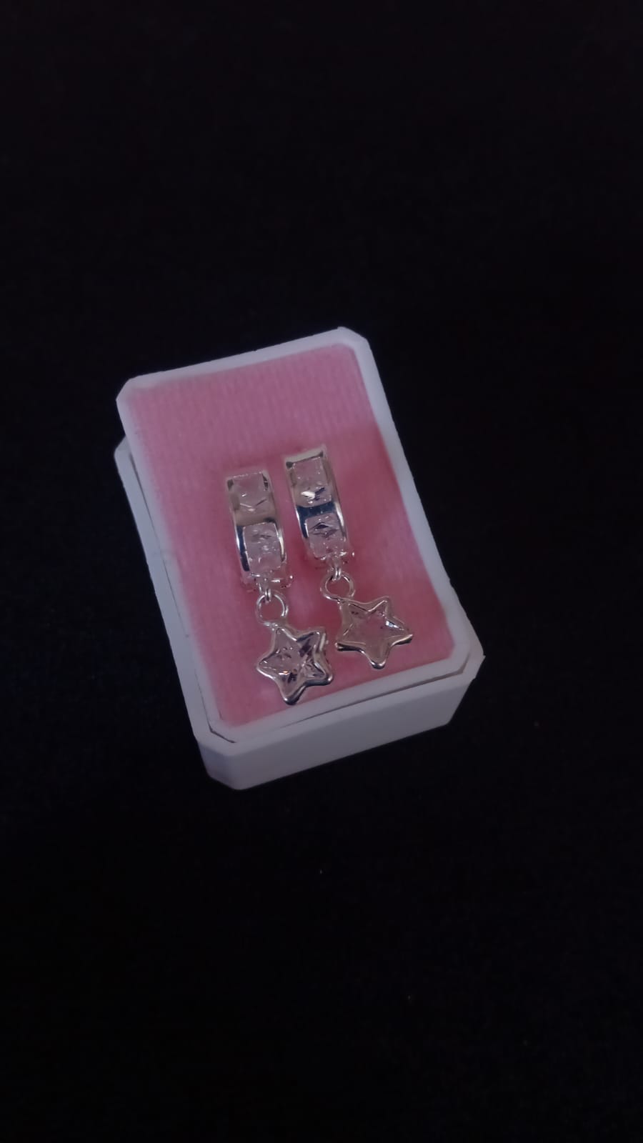 Arracada huggis plata .925