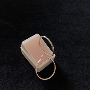 Arracada gruesa plata .925