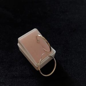 Arracada gruesa plata .925
