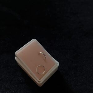 Arracada gruesa plata .925