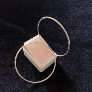 Arracada gruesa plata .925