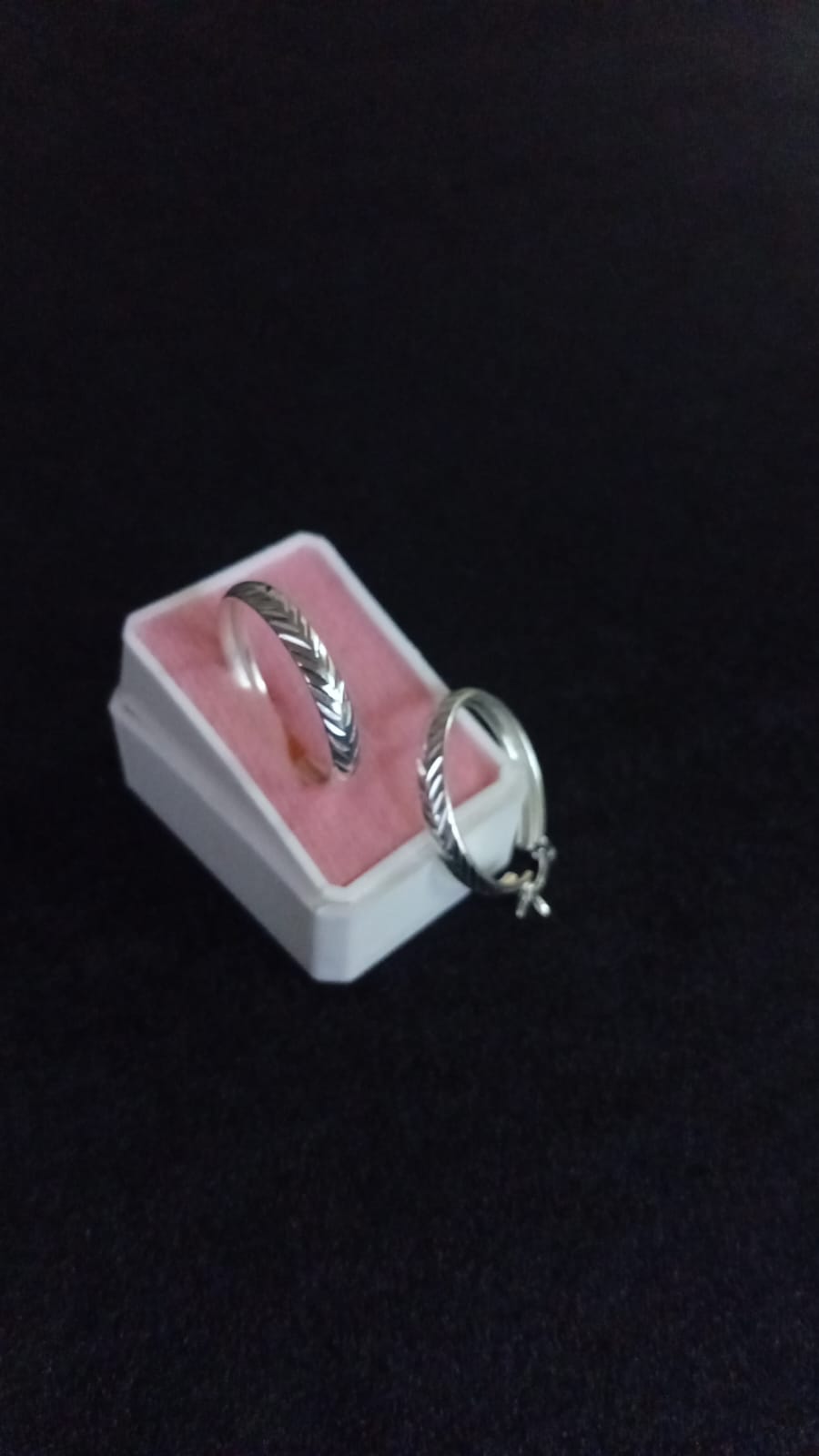 Arracada gruesa plata .925
