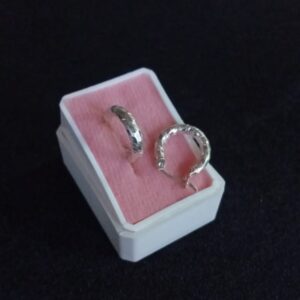 Arracada gruesa plata .925