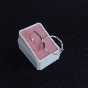 Arracada gruesa plata .925