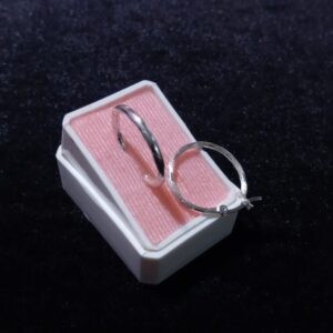 Arracada gruesa plata .925