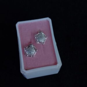 Arete poste mariposa plata .925