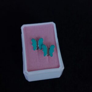 Arete poste mariposa plata .925