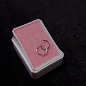 Arracada gruesa plata .925