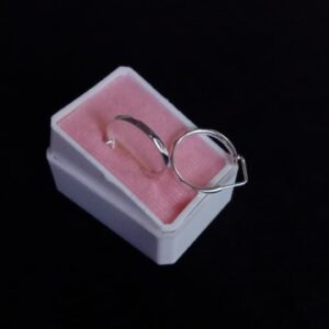 Arracada gruesa plata .925