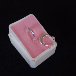 Arracada gruesa plata .925