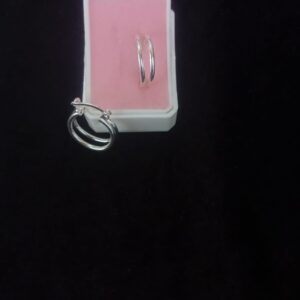 Arracada gruesa plata .925