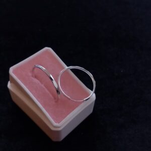Arracada gruesa plata .925
