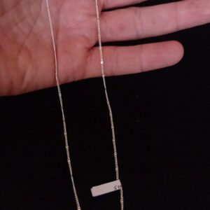 Cadena delgada plata .925