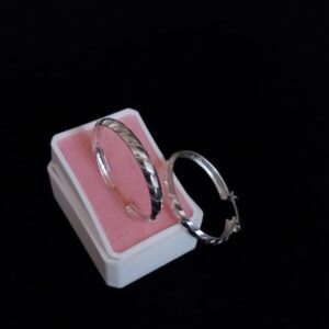 Arracada gruesa plata .925