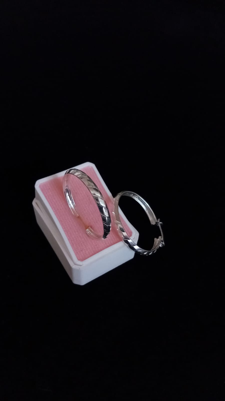 Arracada gruesa plata .925