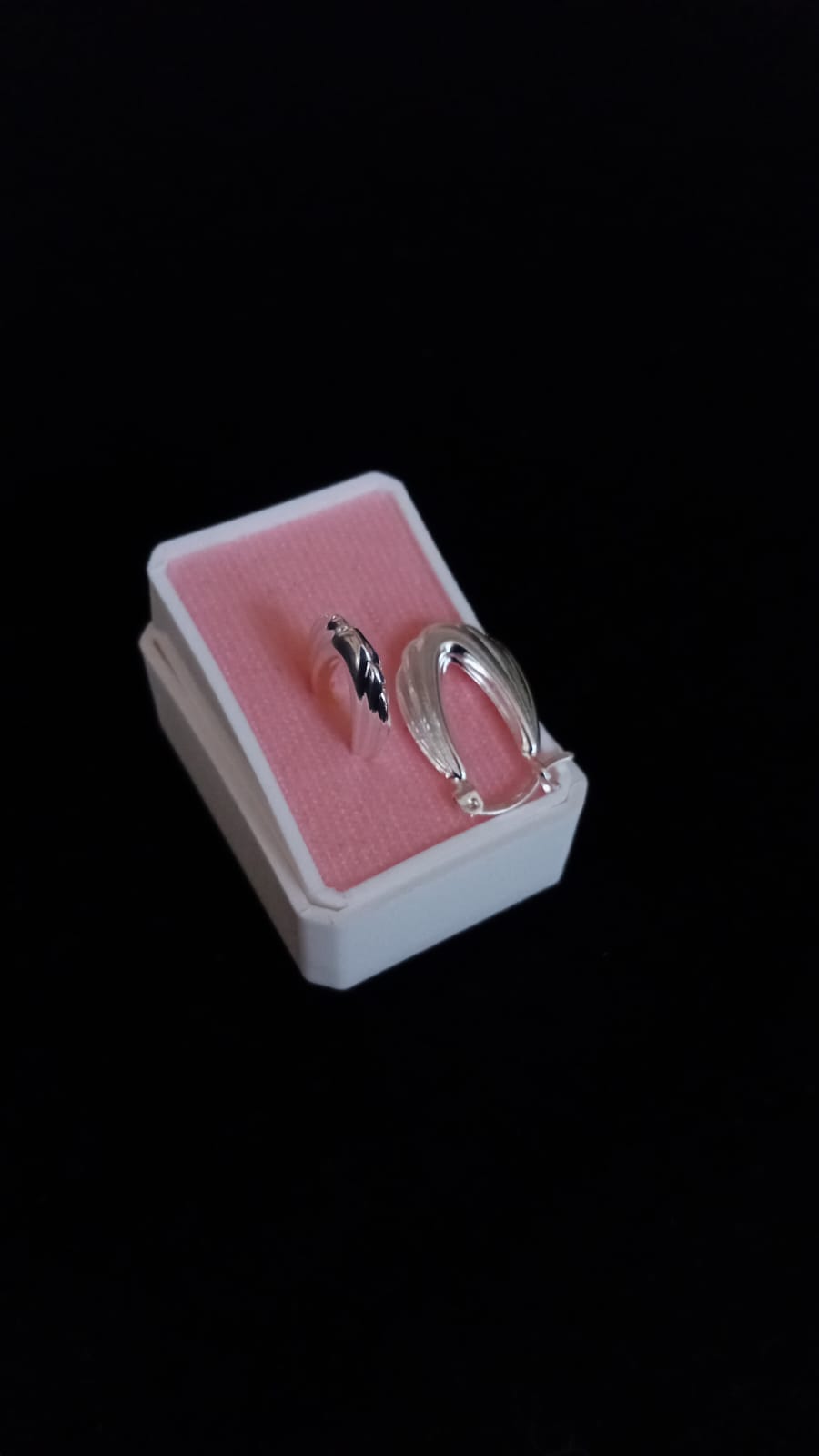 Arracada gruesa plata .925